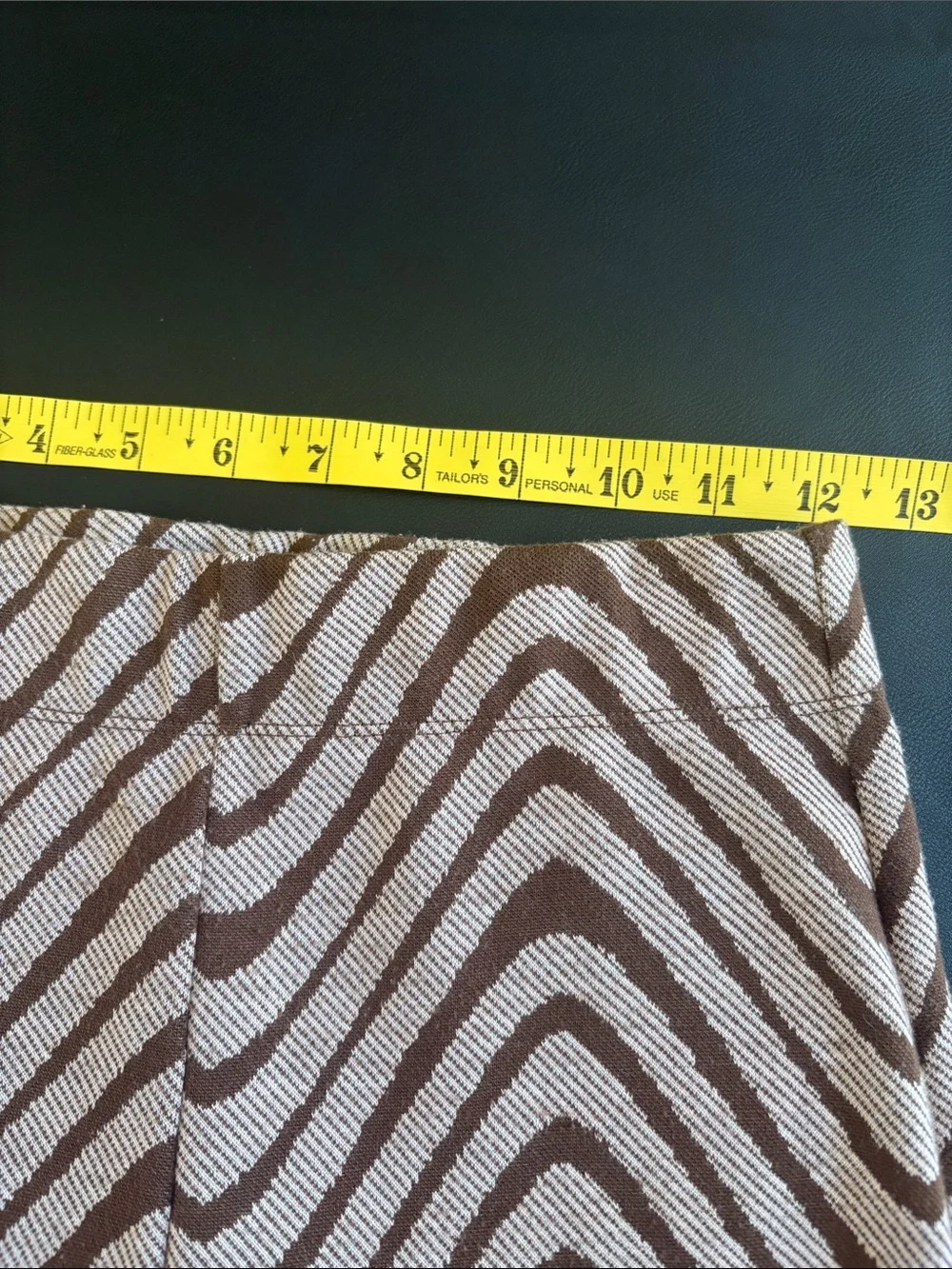 Urban Outfitters Brown Cream Chevron Wide Leg Knit Pants Size S